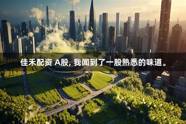佳禾配资 A股, 我闻到了一股熟悉的味道。
