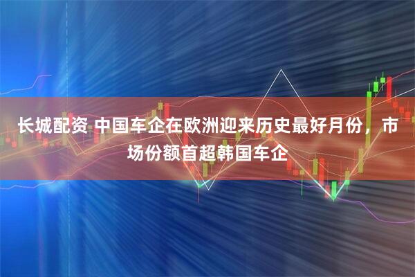 长城配资 中国车企在欧洲迎来历史最好月份，市场份额首超韩国车企