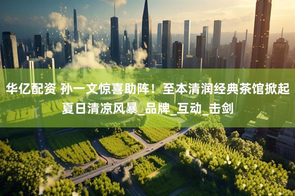 华亿配资 孙一文惊喜助阵！至本清润经典茶馆掀起夏日清凉风暴_品牌_互动_击剑